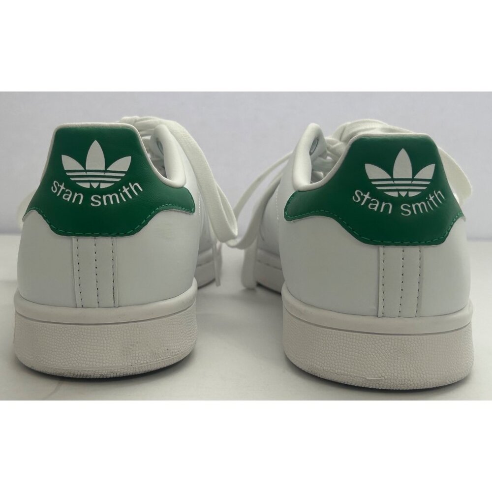 Adidas Stan Smith White & Green Classic Sneakers Size 7 1/2 Prime Green Women's - Picture 3 of 9